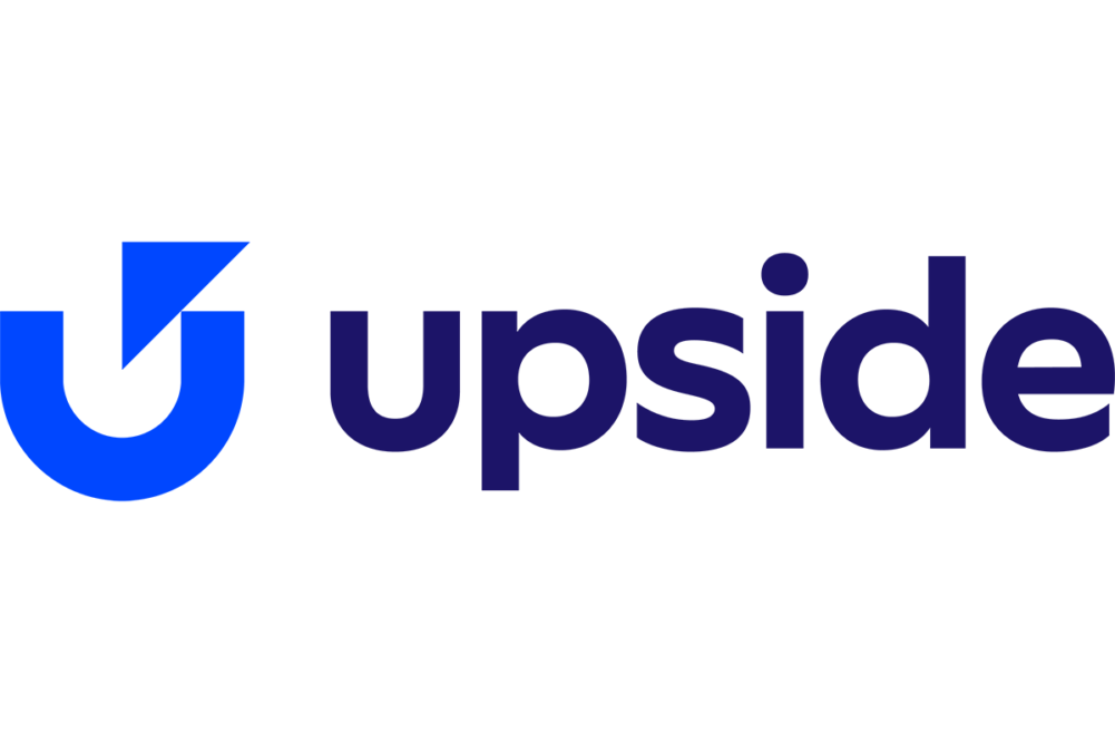 Upside logo, save money on gas, groceries and dining